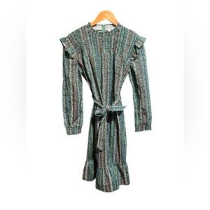 Porter Smocked Belted Long Sleeves Dress